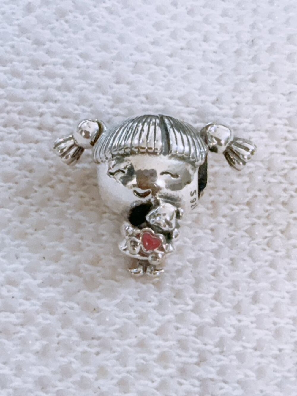 Little Girl Charm Girl With Pigtails Charm For Pandora Bracelet